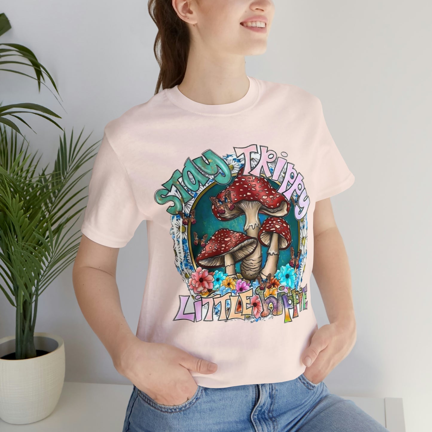 Stay Trippy Little Hippie- Unisex Jersey Short Sleeve Tee