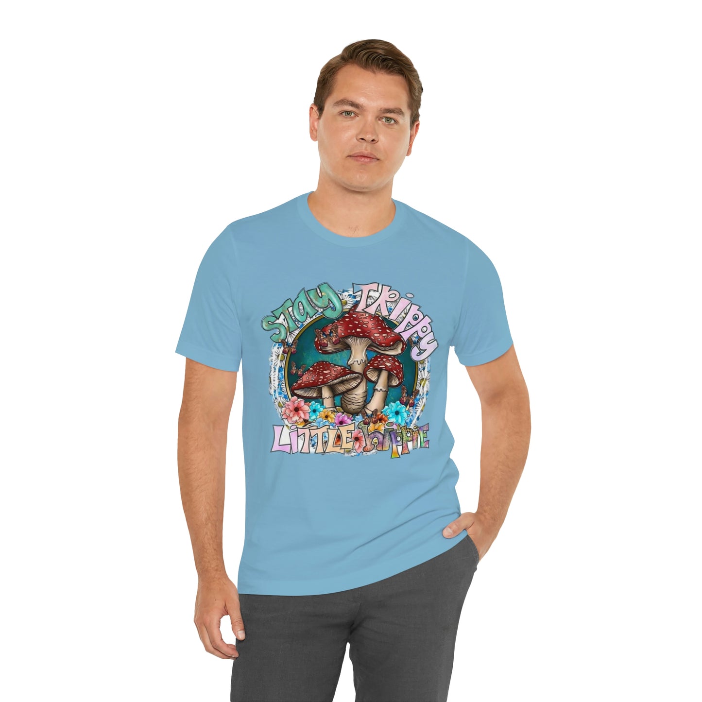 Stay Trippy Little Hippie- Unisex Jersey Short Sleeve Tee