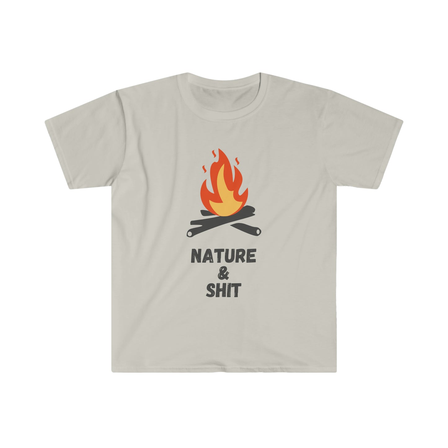 Nature & Sh*t- Unisex Softstyle T-Shirt