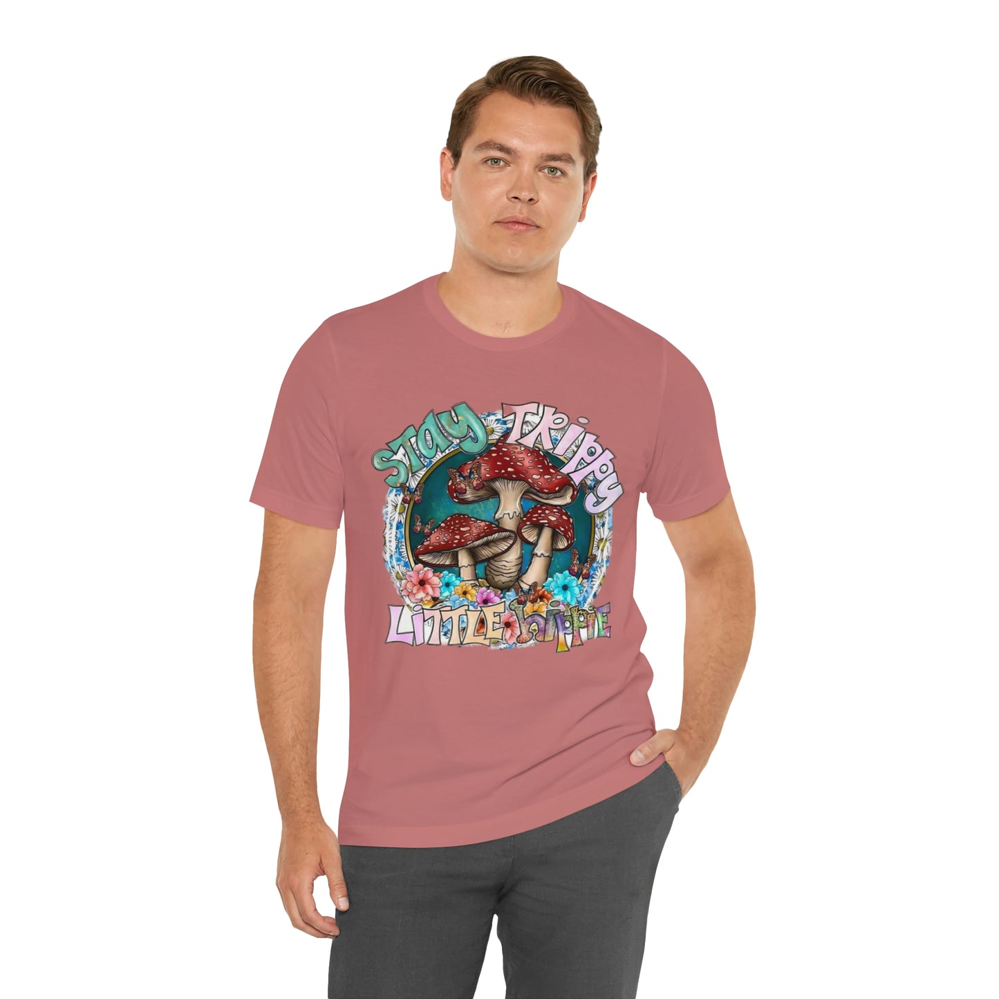 Stay Trippy Little Hippie- Unisex Jersey Short Sleeve Tee