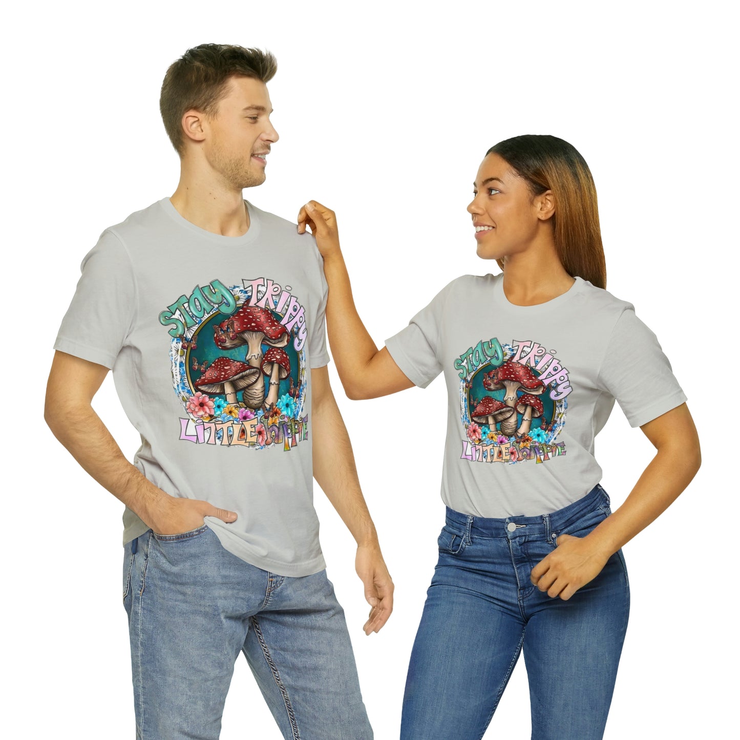 Stay Trippy Little Hippie- Unisex Jersey Short Sleeve Tee