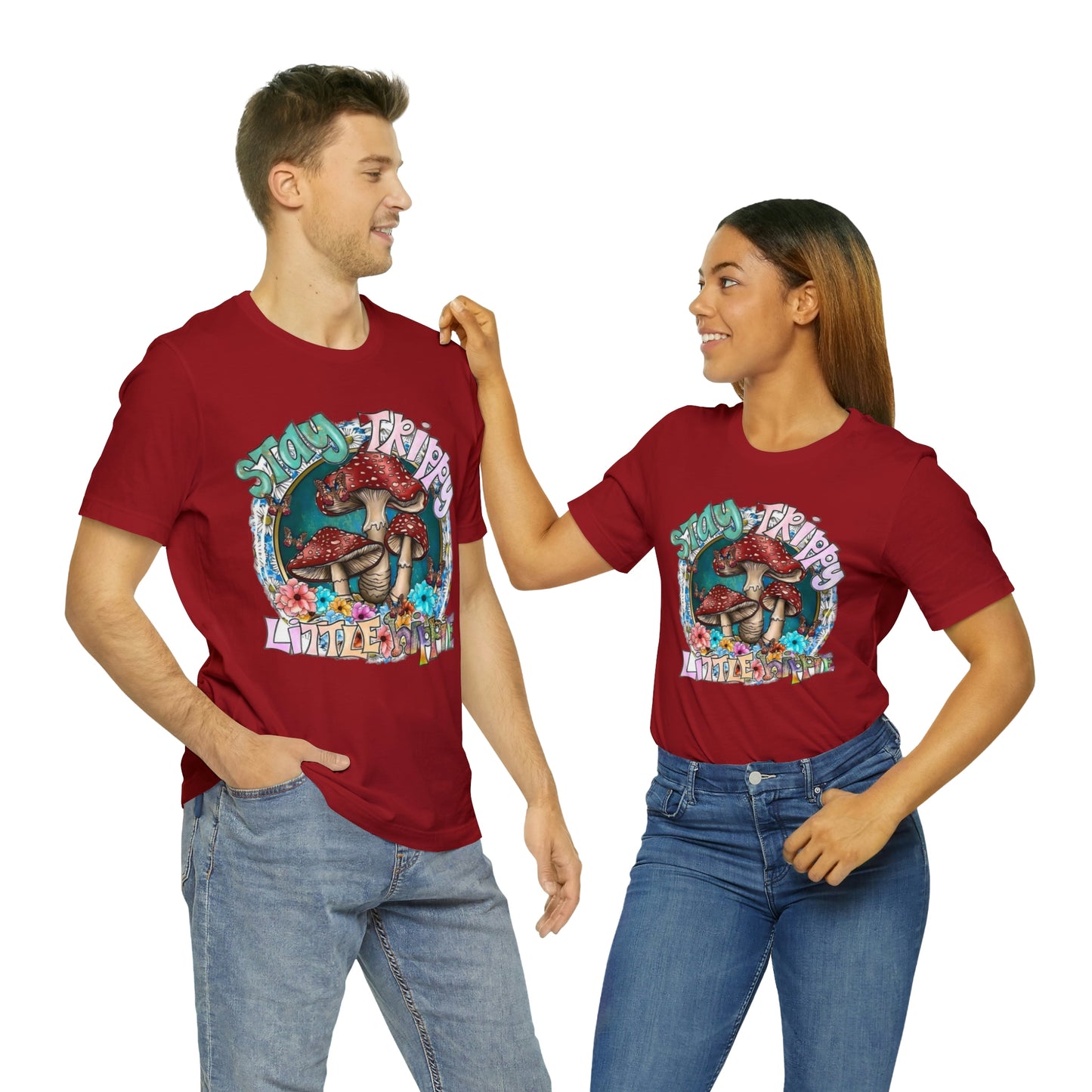 Stay Trippy Little Hippie- Unisex Jersey Short Sleeve Tee