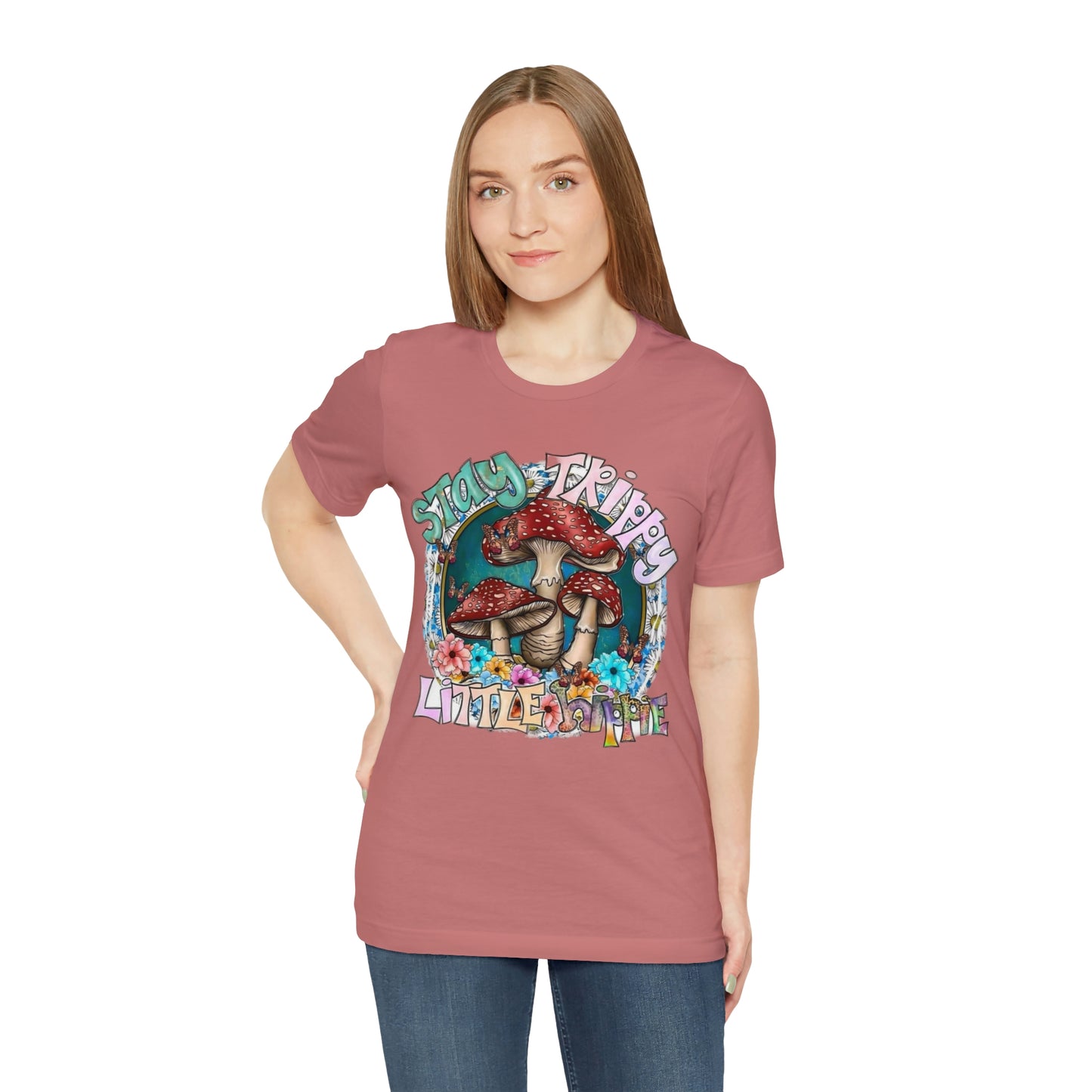 Stay Trippy Little Hippie- Unisex Jersey Short Sleeve Tee