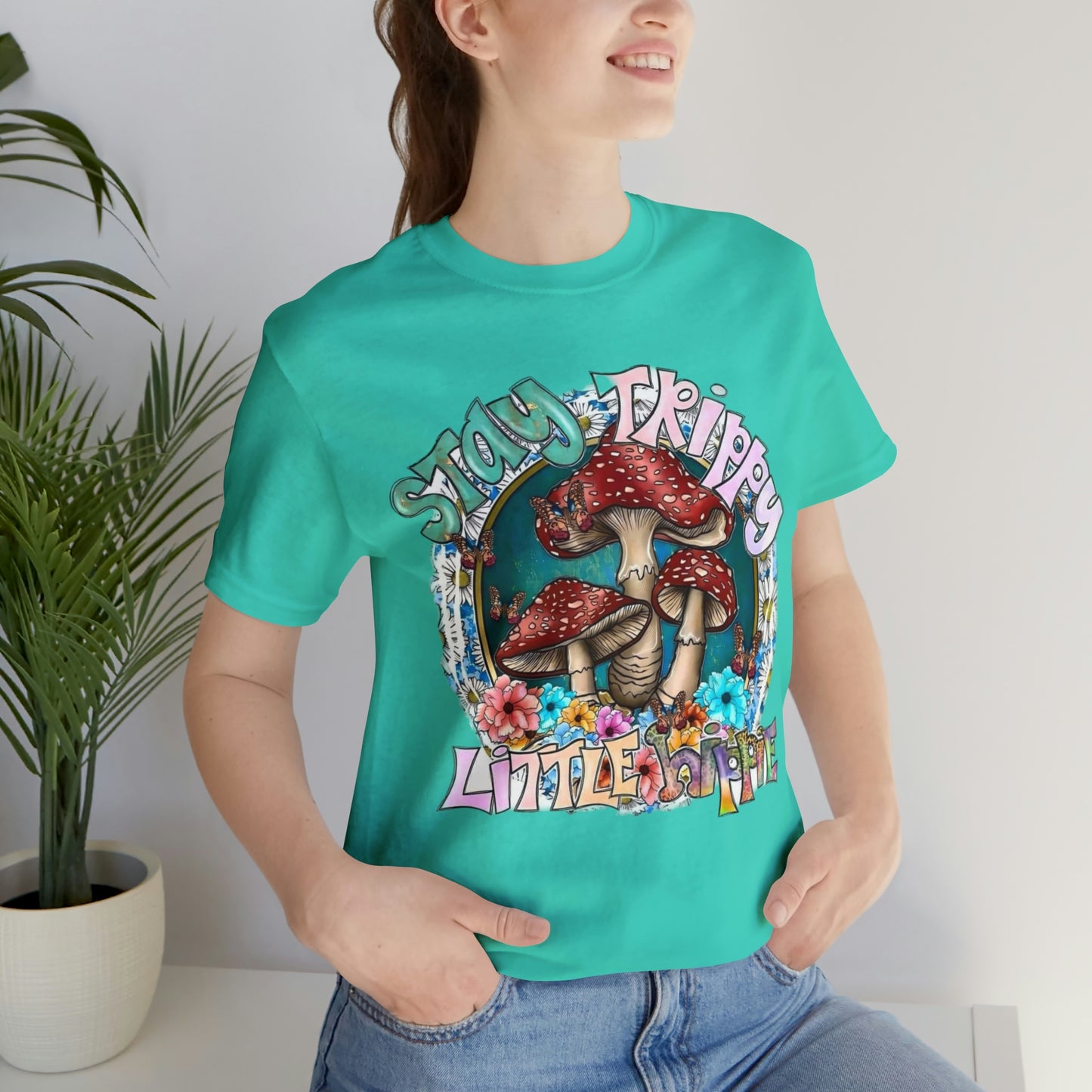 Stay Trippy Little Hippie- Unisex Jersey Short Sleeve Tee