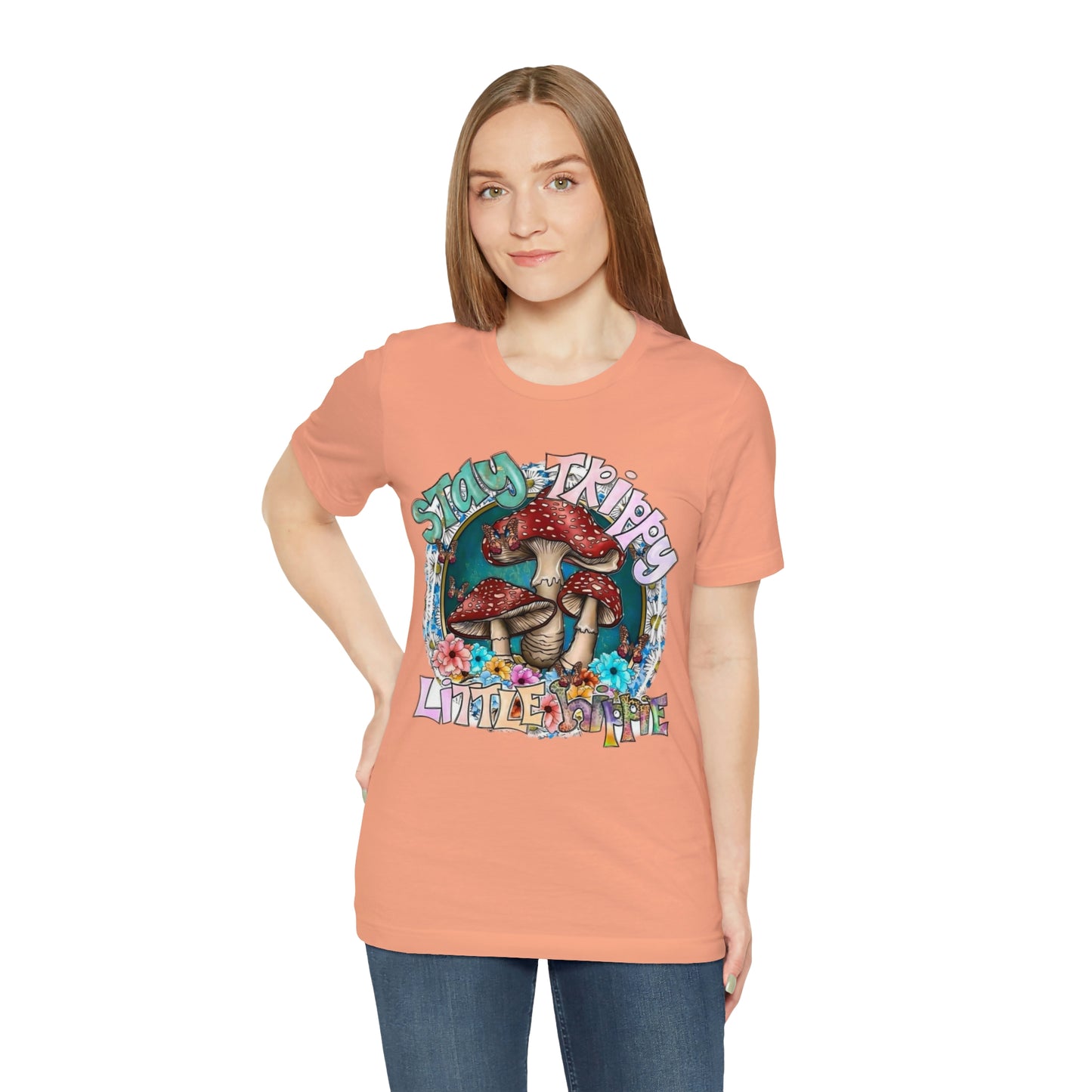 Stay Trippy Little Hippie- Unisex Jersey Short Sleeve Tee