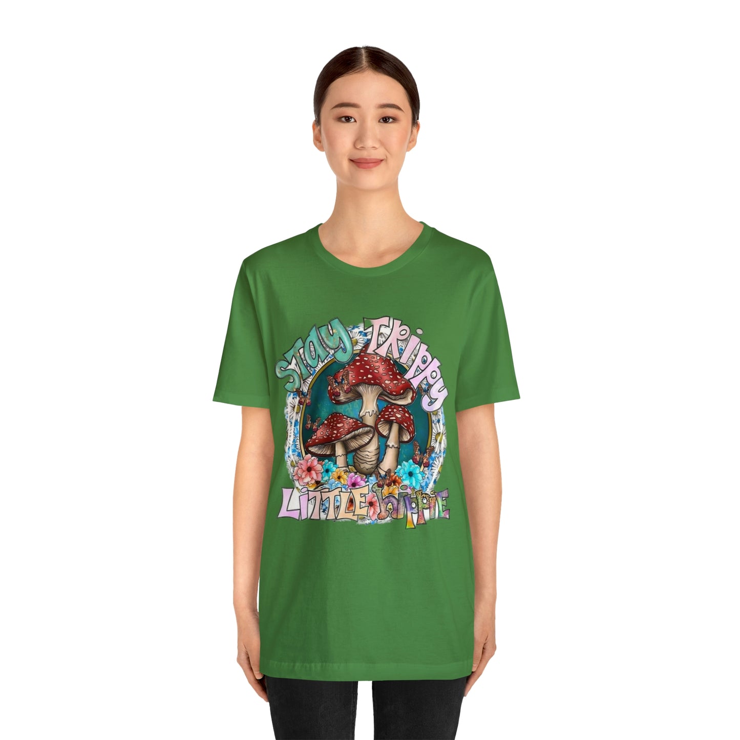 Stay Trippy Little Hippie- Unisex Jersey Short Sleeve Tee