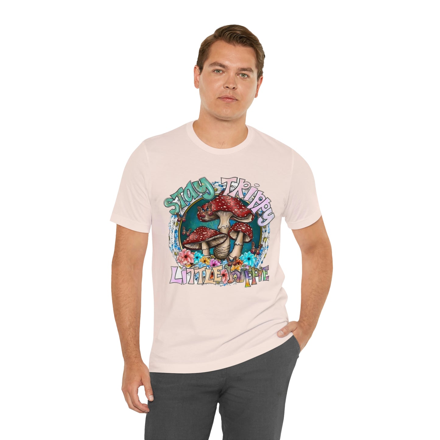 Stay Trippy Little Hippie- Unisex Jersey Short Sleeve Tee