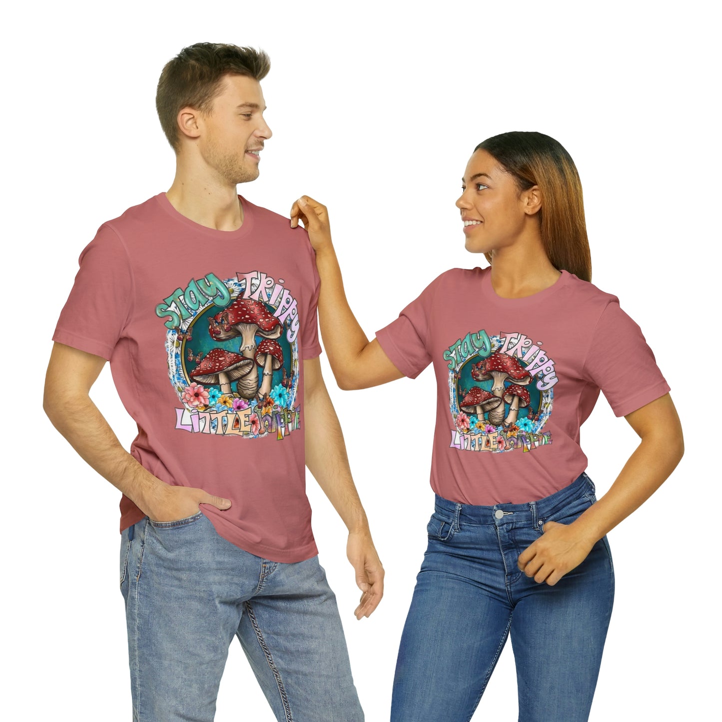 Stay Trippy Little Hippie- Unisex Jersey Short Sleeve Tee