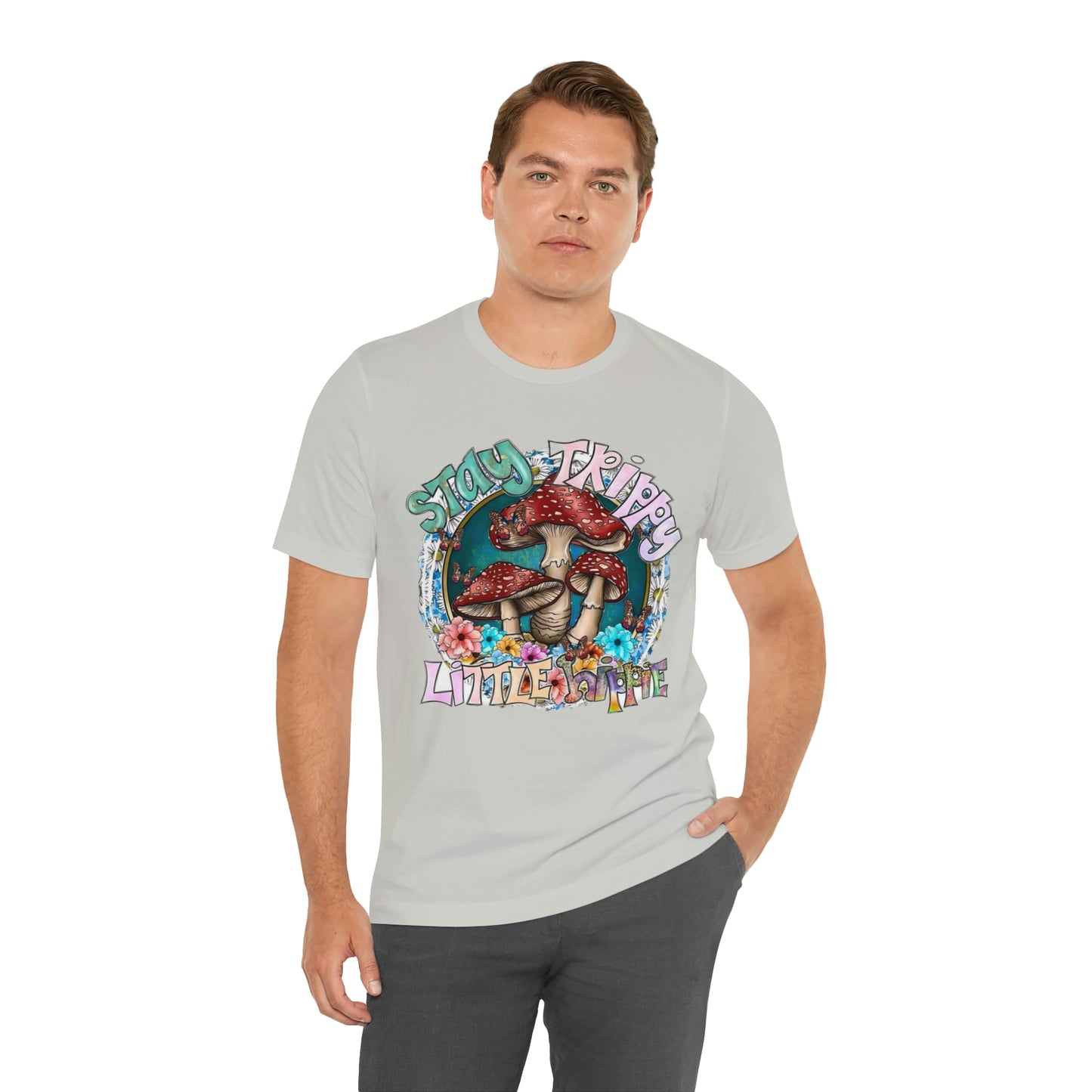 Stay Trippy Little Hippie- Unisex Jersey Short Sleeve Tee