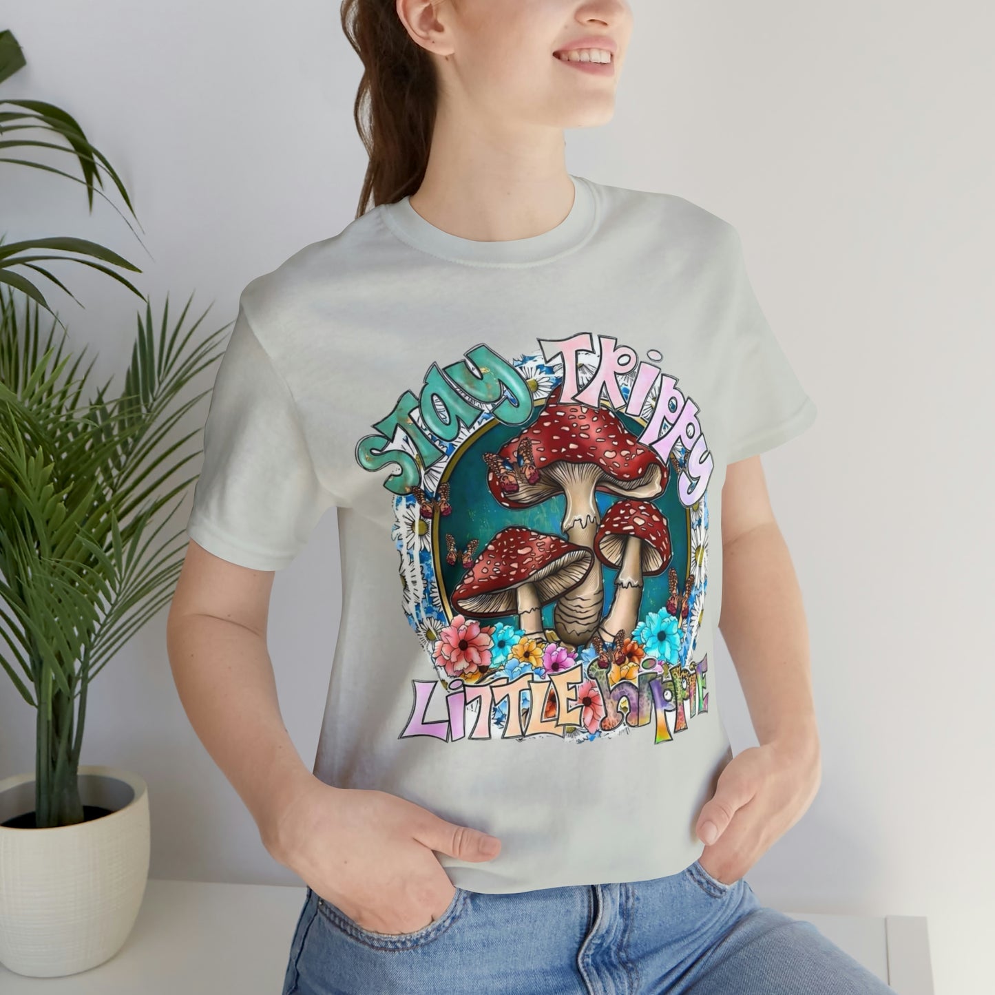 Stay Trippy Little Hippie- Unisex Jersey Short Sleeve Tee