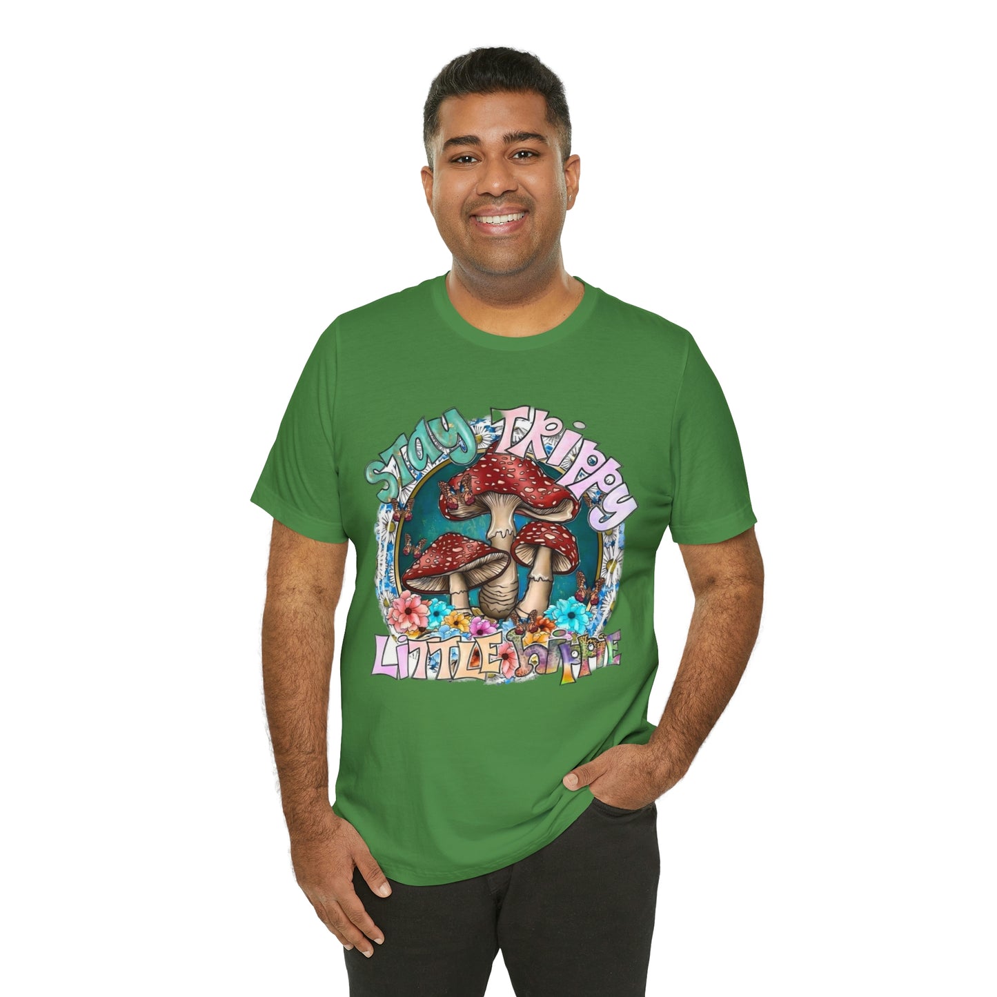 Stay Trippy Little Hippie- Unisex Jersey Short Sleeve Tee