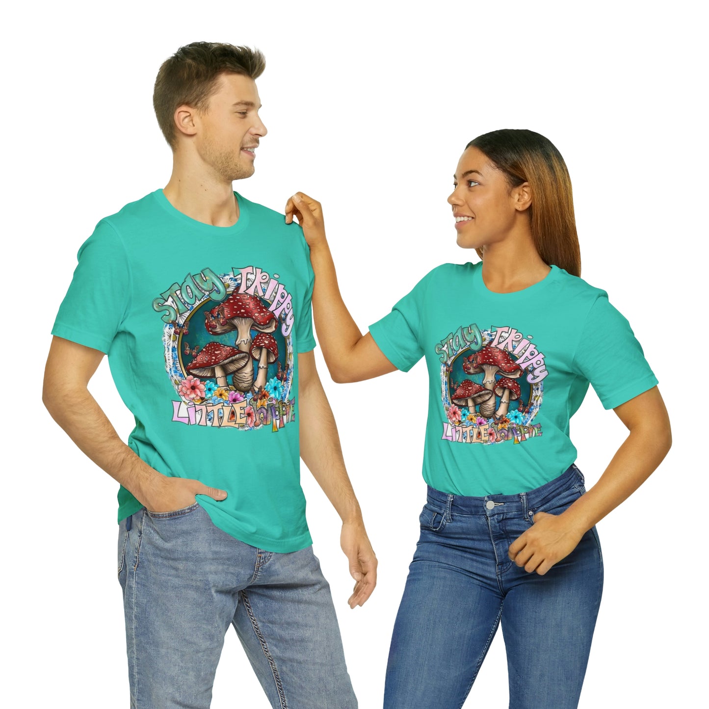 Stay Trippy Little Hippie- Unisex Jersey Short Sleeve Tee