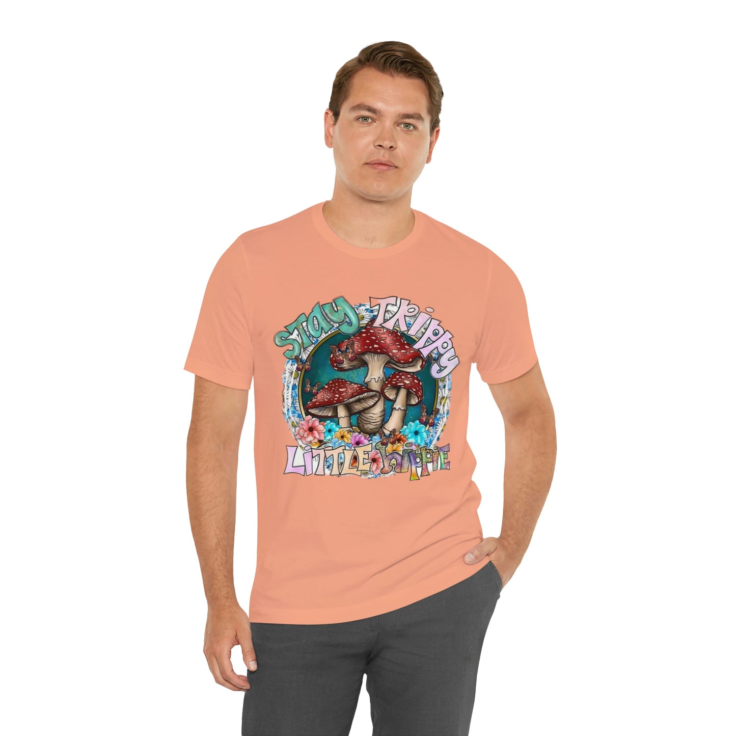 Stay Trippy Little Hippie- Unisex Jersey Short Sleeve Tee