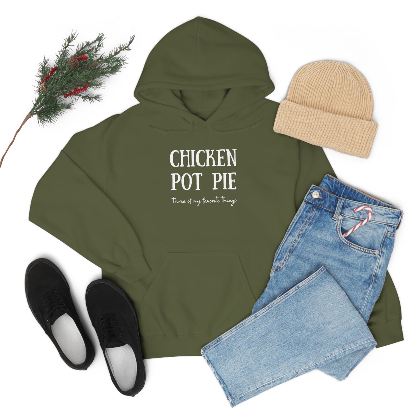 Chicken Pot Pie- Unisex Heavy Blend™ Hooded Sweatshirt