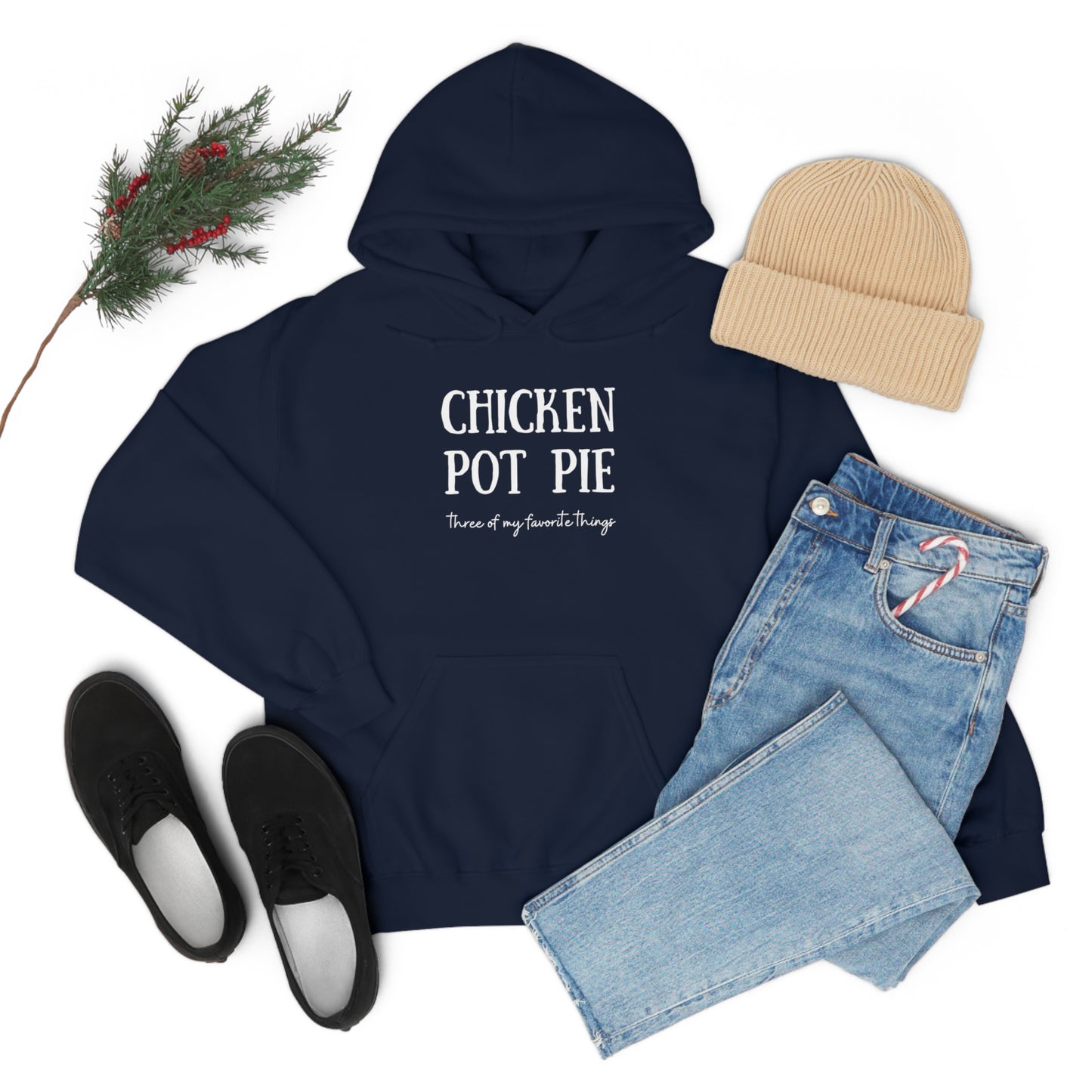 Chicken Pot Pie- Unisex Heavy Blend™ Hooded Sweatshirt