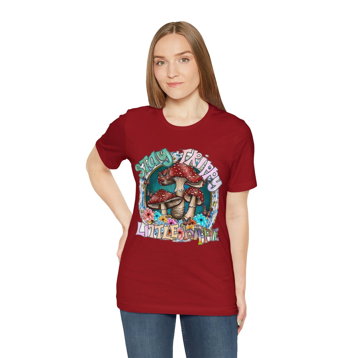 Stay Trippy Little Hippie- Unisex Jersey Short Sleeve Tee