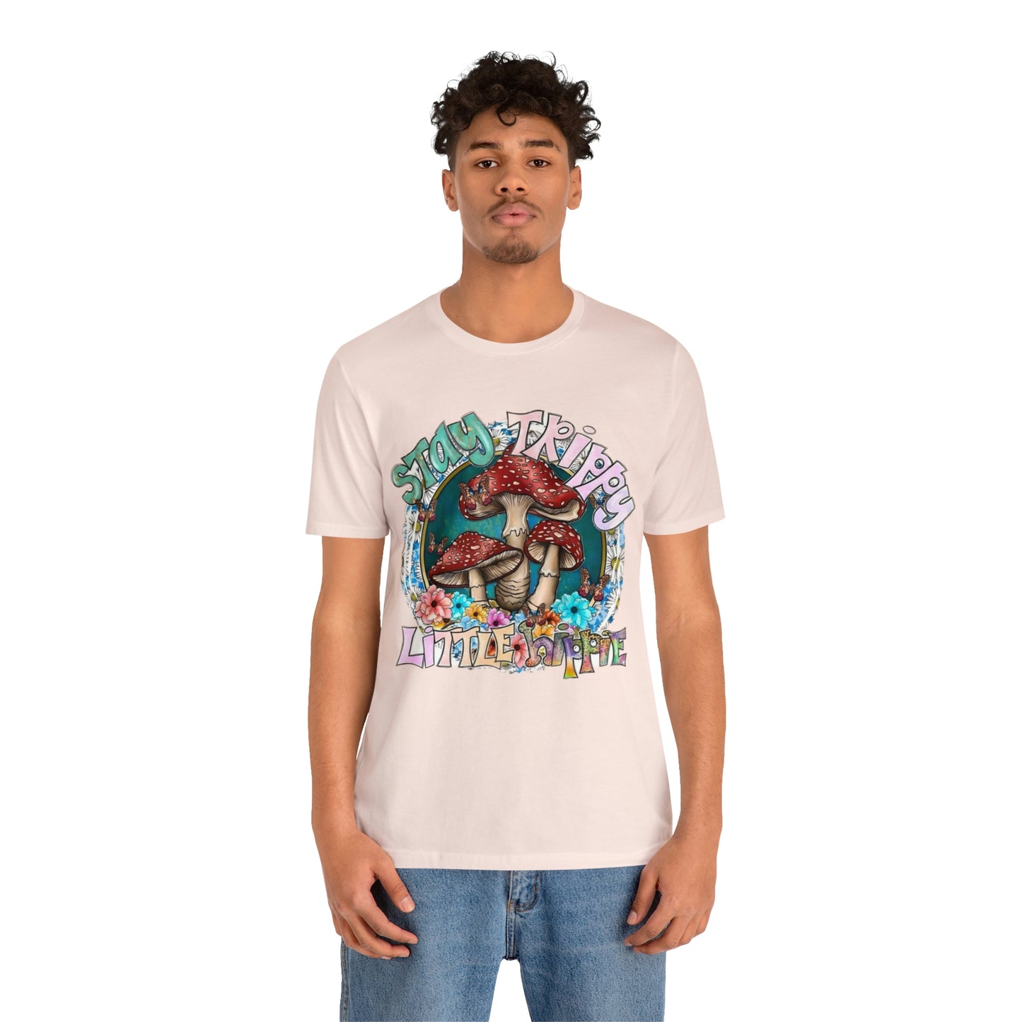 Stay Trippy Little Hippie- Unisex Jersey Short Sleeve Tee