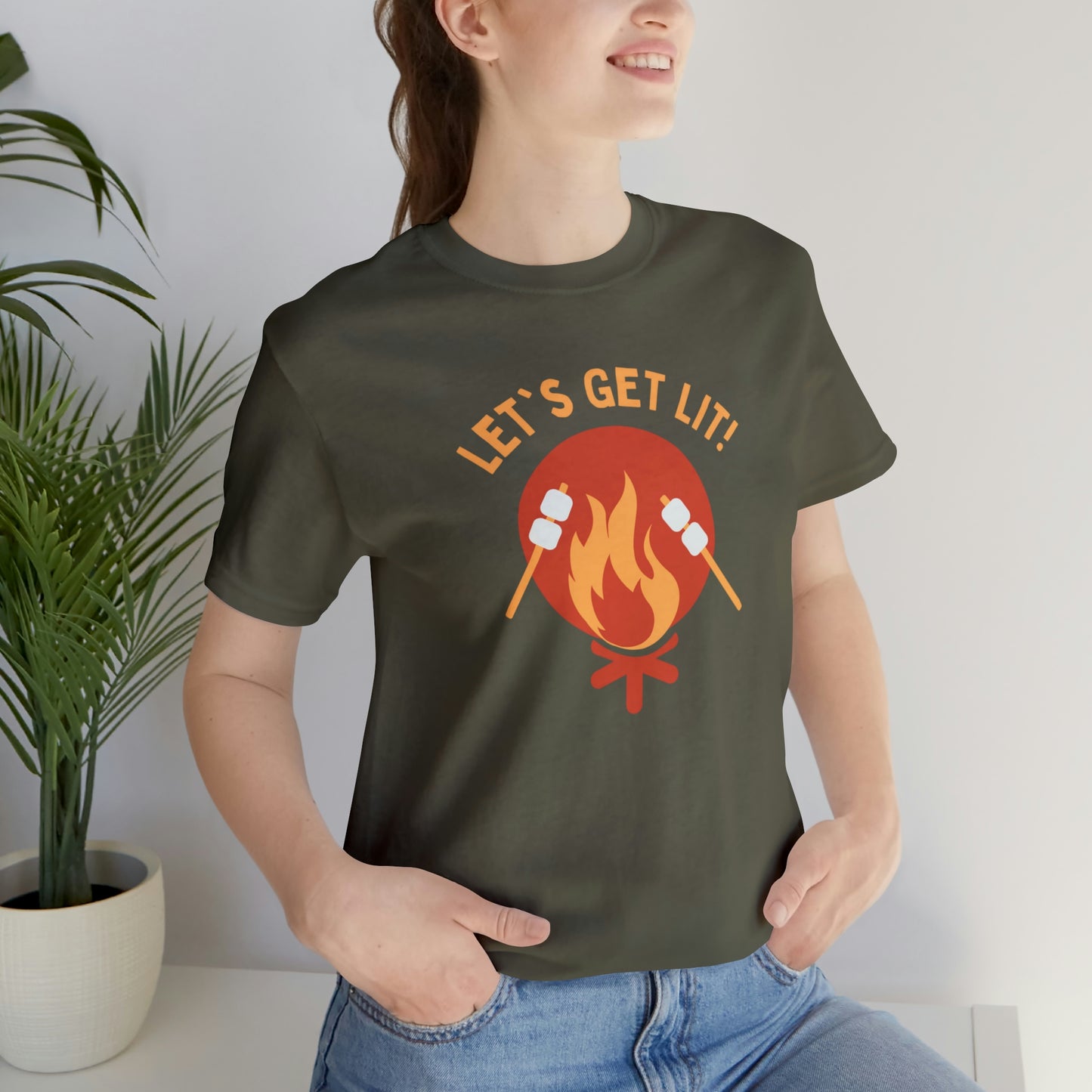 Let's Get Lit- Unisex Jersey Short Sleeve Tee